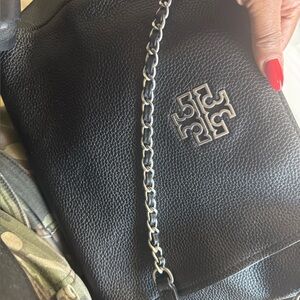 Black Leather Chain Shoulder Bag💫